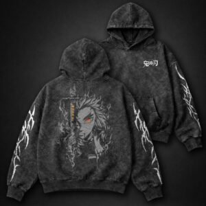 Demon Slayer Statement Washed Hoodie by Dragi