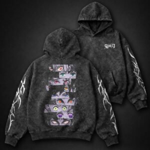 Demon Slayer Oversized Washed Hoodie by Dragi