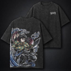 Demon Slayer Textured Washed T-Shirt