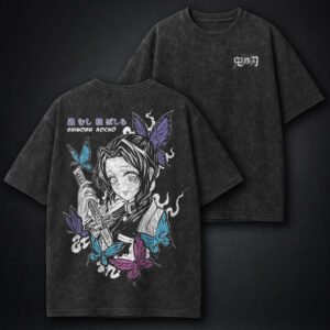 Demon Slayer Layered Washed T-Shirt by Dragi