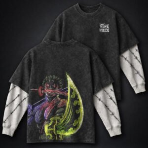 One Piece Luxe Double Sleeves Washed T-Shirt by Dragi