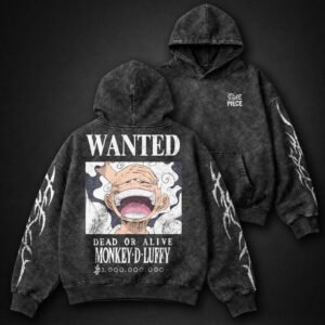 One Piece High Quality Washed Hoodie